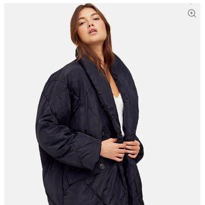 Free People Ella Puffer Coat (Black)